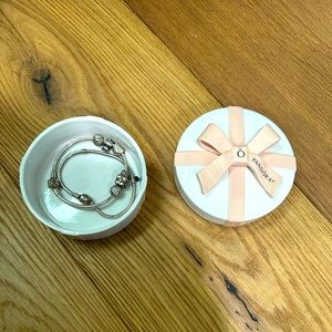 Pandora bracelets and box